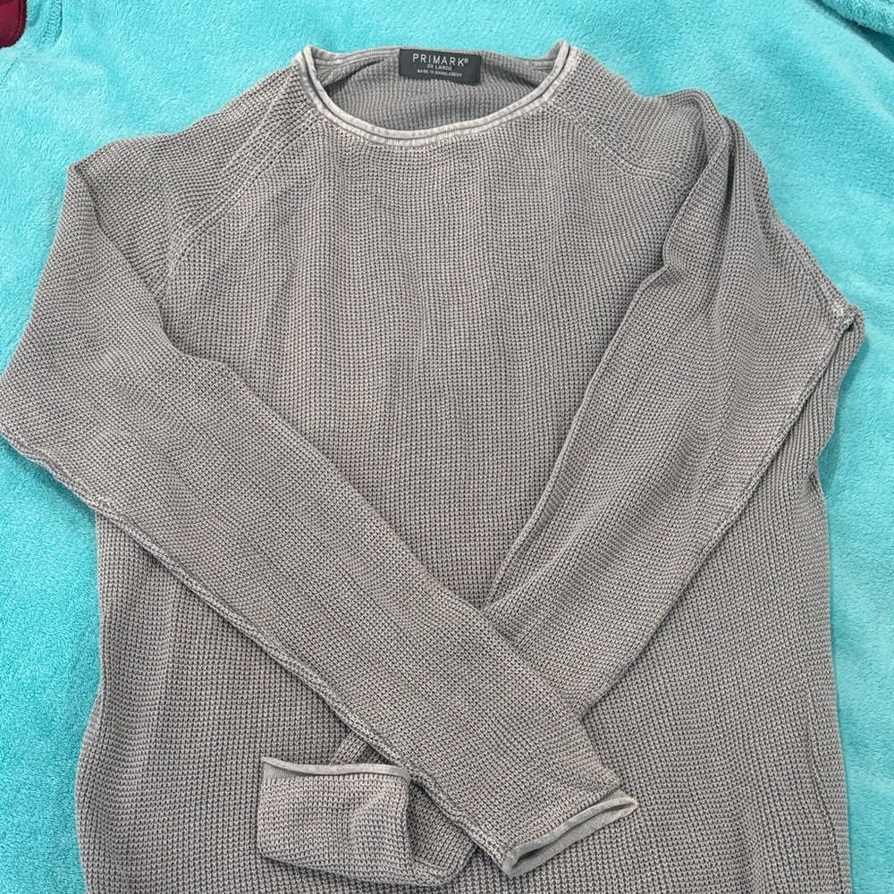 Primark Men's Crewneck Sweater in Gray